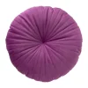 Xenos Kussen velvet rond - paars - ø45 cm- Kussens