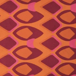 Xenos Kussen velvet wieber - roze/oranje - 45x45 cm- Kussens