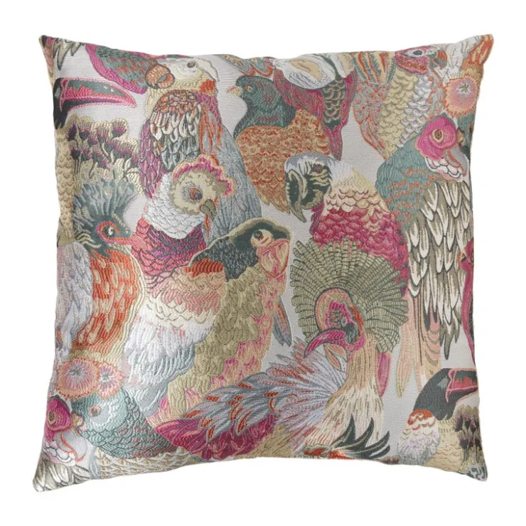 Xenos Kussen vogels - multikleur - 45x45 cm- Kussens