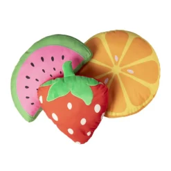 Xenos Kussen watermeloen - roze/groen -37x20 cm- Kussens