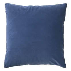 Xenos Kussen zigzag - blauw - 45x45 cm- Kussens