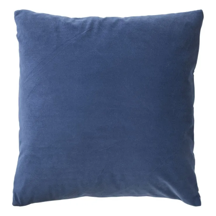 Xenos Kussen zigzag - blauw - 45x45 cm- Kussens
