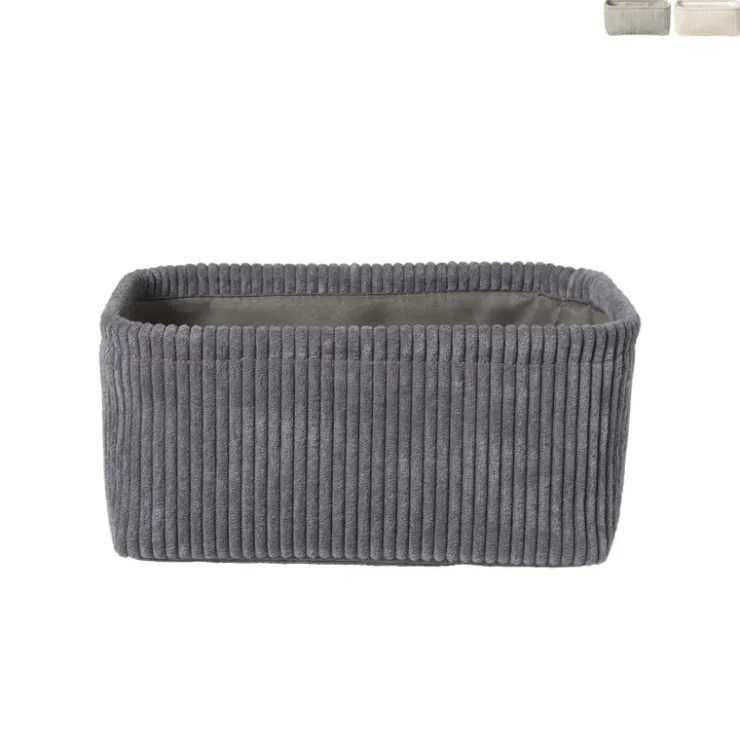 Xenos Lademand Vinz corduroy - 11x24x16 cm - diverse kleuren- Manden|Manden