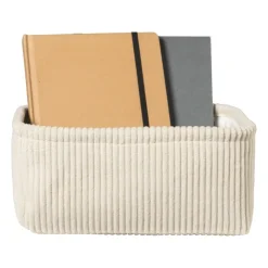 Xenos Lademand Vinz corduroy - 11x24x16 cm - diverse kleuren- Manden|Manden
