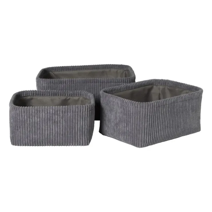 Xenos Lademand Vinz corduroy - 11x24x16 cm - diverse kleuren- Manden|Manden
