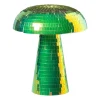 Xenos Lamp disco paddenstoel - groen - ø15x18 cm- Tafellampen