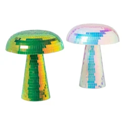 Xenos Lamp disco paddenstoel - groen - ø15x18 cm- Tafellampen