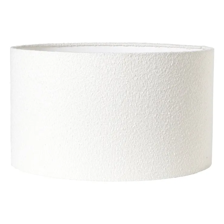 Xenos Lampenkap bouclé - wit - ø45x26 cm- Lampenkappen