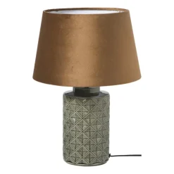 Xenos Lampenkap taps klein - bruin - ø23x14 cm- Lampenkappen
