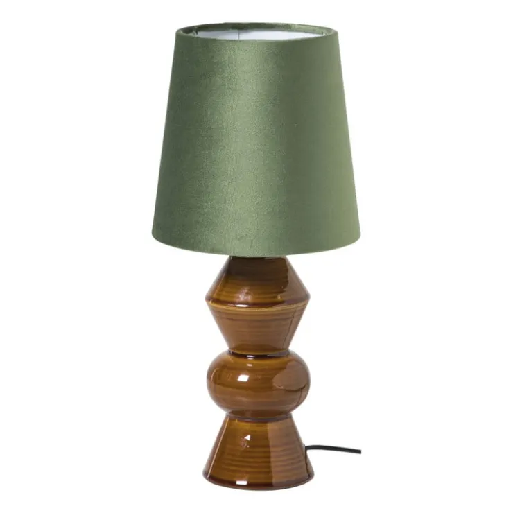 Xenos Lampenkap taps mini - groen - ø17x13 cm- Lampenkappen