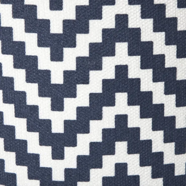 Xenos Lampenkap zigzag klein - zwart/wit - ø21x15.5 cm- Lampenkappen