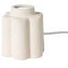 Xenos Lampvoet bloem - beige - ø11x13 cm- Lampenvoeten