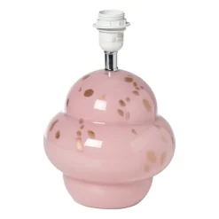 Xenos Lampvoet bobbel - roze/goud - ø21x30 cm- Lampenvoeten