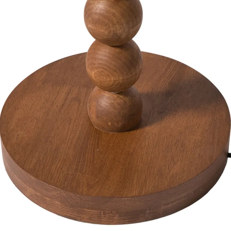 Xenos Lampvoet bollen hoog - bruin - ø25x130 cm- Kerstcadeaus|Staande Lampen