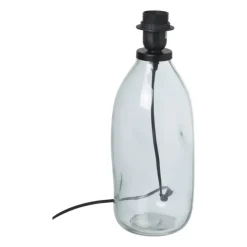 Xenos Lampvoet glas - blauw - ø12x34.5 cm- Lampenvoeten