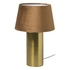 Xenos Lampvoet shiny - goudkleurig - ø9.8x27 cm- Lampenvoeten