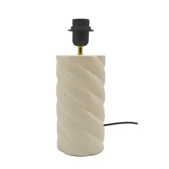 Xenos Lampvoet spekje - beige - ø11.5x31.5 cm- Lampenvoeten