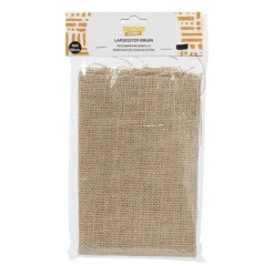 Xenos Lapjesstof jute - bruin - 50x40 cm- Knutselspullen