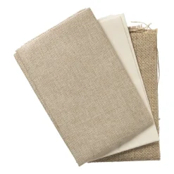 Xenos Lapjesstof polyester - bruin - 50x40 cm- Knutselspullen