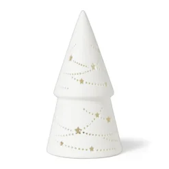 Xenos LED boom - wit - ø9.2x17.2 cm- Kerstverlichting|Kleine Kerstbomen