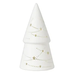 Xenos LED boom - wit - ø9.2x17.2 cm- Kerstverlichting|Kleine Kerstbomen