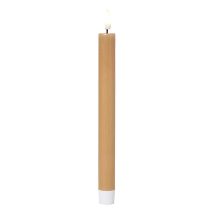 Xenos LED dinerkaars - geel - ø2.2x24.5 cm- Led Kaarsen