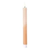 Xenos LED dinerkaars duo - bruin/beige - ø2.2x24.5 cm- Led Kaarsen