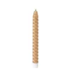 Xenos LED dinerkaars twist smal - bruin - ø2.5x24.5 cm- Led Kaarsen