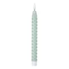 Xenos LED dinerkaars twist smal - groen - ø2.5x24.5 cm- Led Kaarsen