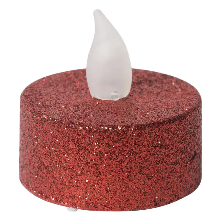 Xenos LED waxinelichten - rood - set van 4- Led Kaarsen|Waxinelichtjes