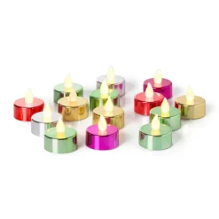 Xenos LED waxinelichten - rood - set van 5- Led Kaarsen