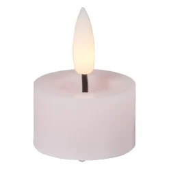 Xenos LED waxinelichten - roze - set van 3- Led Kaarsen