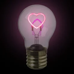 Xenos Ledlamp hartje - 7x7x12 cm- Kerstcadeaus|Led Lampen