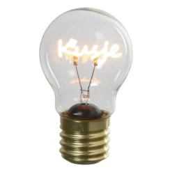 Xenos Ledlampje kusje - oranje - ø7x12 cm- Led Lampen