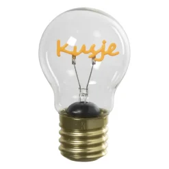 Xenos Ledlampje kusje - oranje - ø7x12 cm- Led Lampen