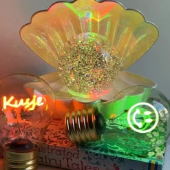 Xenos Ledlampje kusje - oranje - ø7x12 cm- Led Lampen