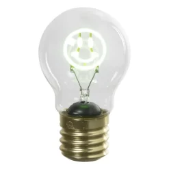 Xenos Ledlampje smiley - groen - ø7x12 cm- Led Lampen