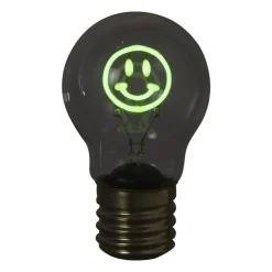 Xenos Ledlampje smiley - groen - ø7x12 cm- Led Lampen