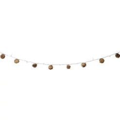 Xenos Lichtslinger dennenappels - bruin - 165 cm- Lichtslingers