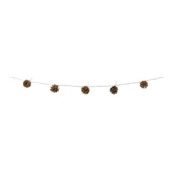 Xenos Lichtslinger dennenappels - bruin - 165 cm- Lichtslingers