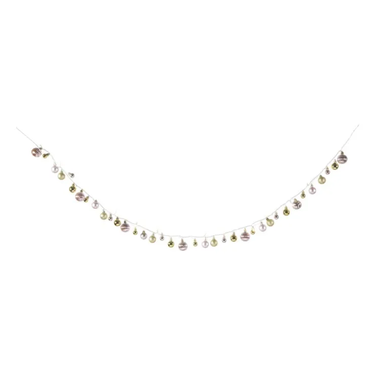Xenos Lichtslinger met kerstballen - 20 LED - 210 cm- Kerstslingers|Lichtslingers