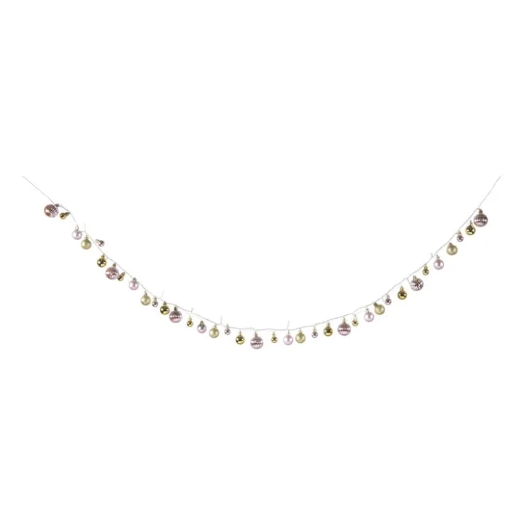Xenos Lichtslinger met kerstballen - 20 LED - 210 cm- Kerstslingers|Lichtslingers