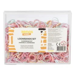 Xenos Loombands set - multikleur - 3.1x13.1x10.3 cm- Knutselspullen