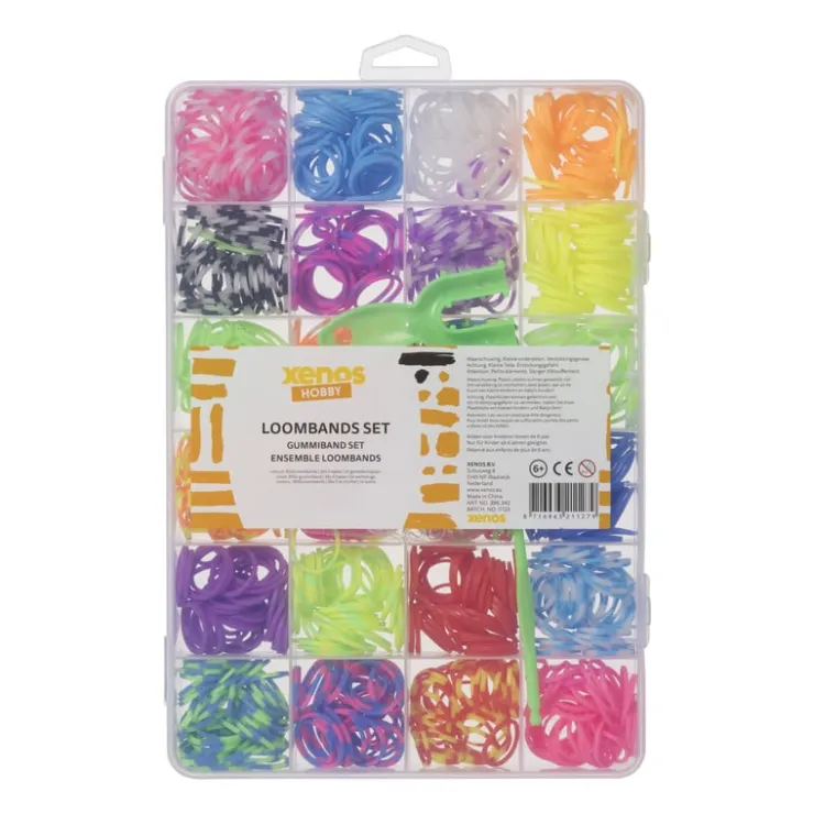 Xenos Loombands set - 3x20x13 cm- Knutselspullen