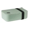 Xenos Lunchbox met elastiek - groen - 6.8x19x12 cm- Broodtrommels