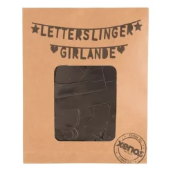 Xenos Maak je eigen letterslinger - zwart- Knutselpakketten|Slingers