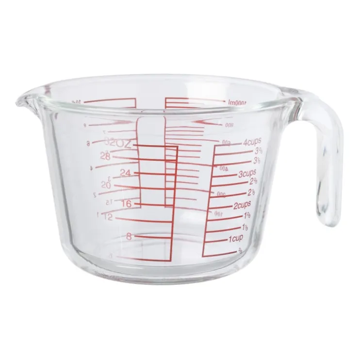 Xenos Maatbeker - glas - 1 liter- Keukengerei