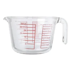 Xenos Maatbeker - glas - 1 liter- Keukengerei