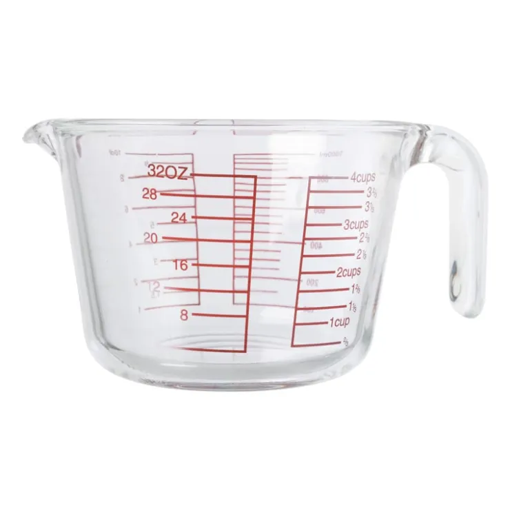 Xenos Maatbeker - glas - 1 liter- Keukengerei