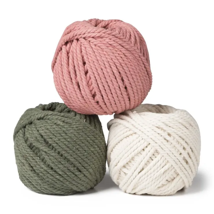 Xenos Macrame touw - groen - 40 meter- Garen|Knutselspullen